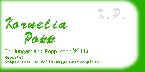 kornelia popp business card